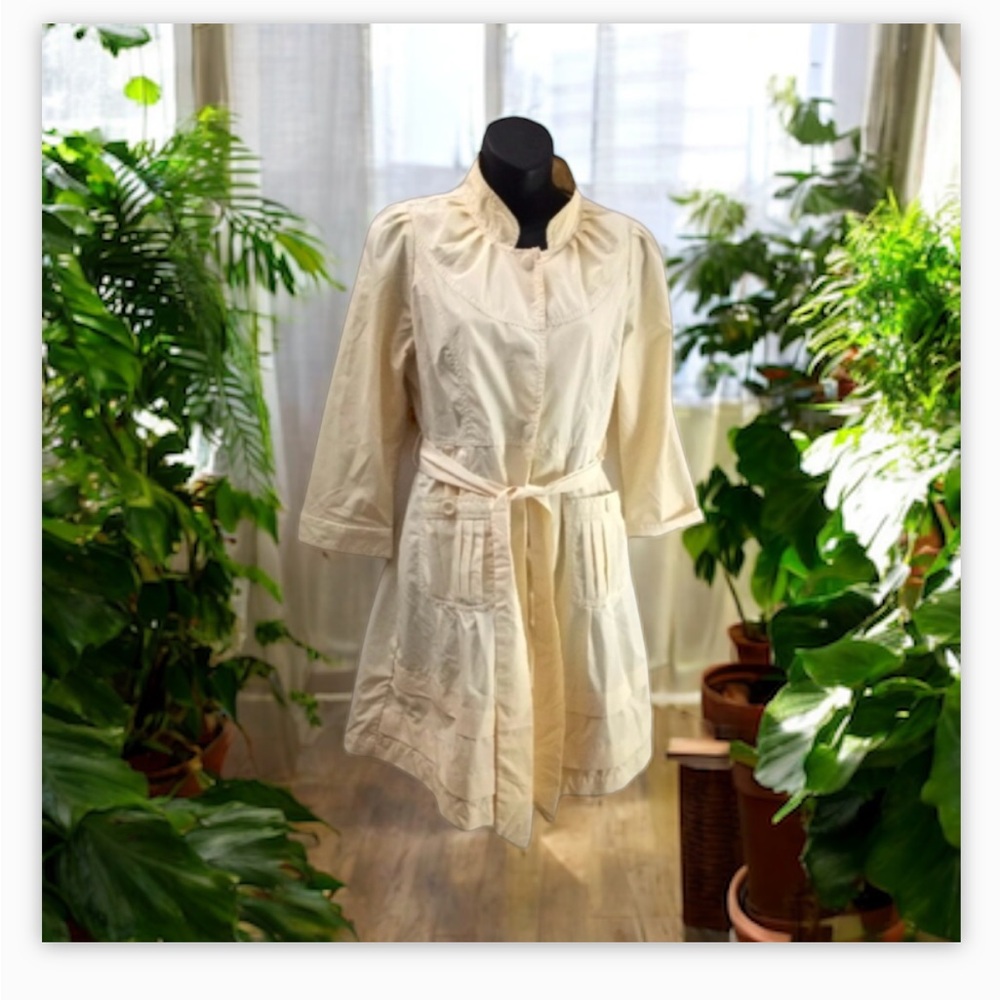 RARE-VTG-Trench-Coat -The Audrey Hepburn by Costa Blanca EUC -Sz4-detail!!!😍
